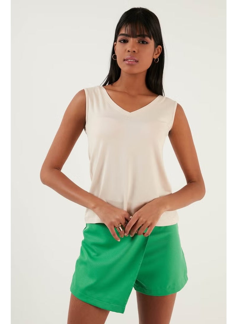 Lela V-Neck Thick Strap Blouse Women's Blouse 5864384 - Image 2